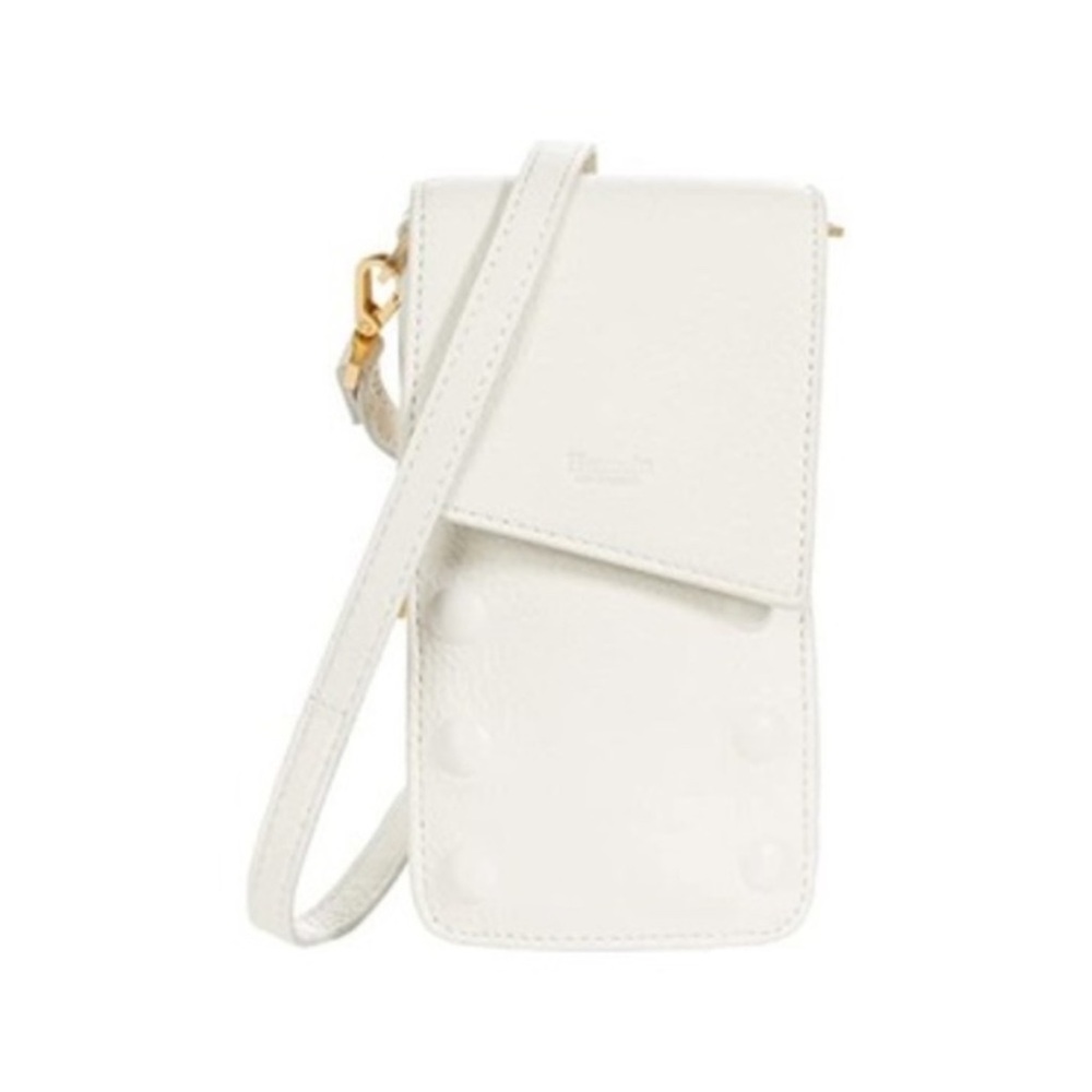 Hammitt Crossbody Small Pebble Leather 310 Cell Phone Handbag Marshmallow White